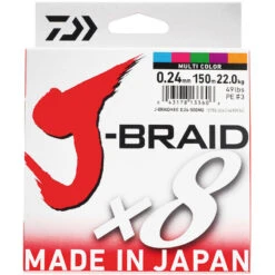 Tresse Daiwa J-Braid X8 Multi-Color 150m