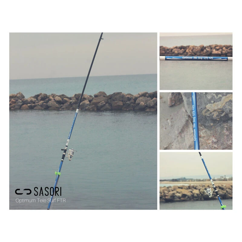 Canne Surfcasting Télescopique Sasori Optimum FTR Surf 4.10m 80-150g 3 Canne Surfcasting Télescopique Sasori Optimum FTR Surf 4.10m 80-150g – Image 3
