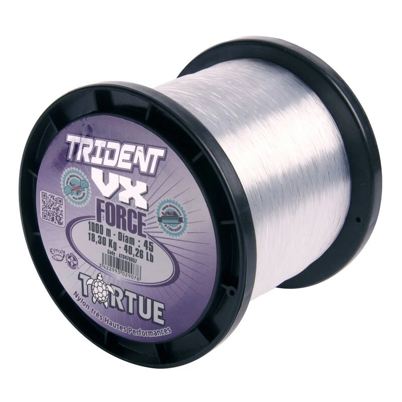 Fil Nylon Tortue Trident Vx Force Bobine De 1000m 1 Fil Nylon Tortue Trident Vx Force Bobine De 1000m