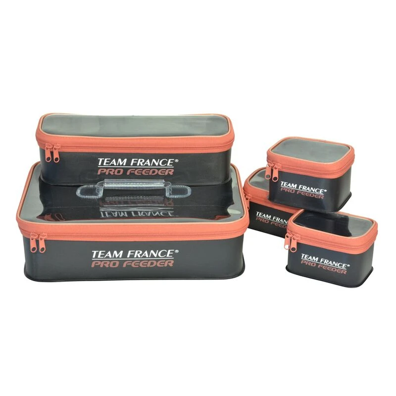 Set 5 Trousses étanches Team France Pro Feeder En Eva 2 Set 5 Trousses étanches Team France Pro Feeder En Eva – Image 2