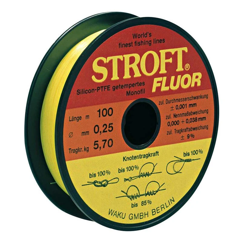 Fil Nylon Jaune Stroft Fluor 100m 1 Fil Nylon Jaune Stroft Fluor 100m