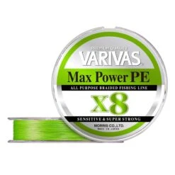 Tresse 8 Brins Varivas MAX POWER PE X8 LIME GREEN 150M