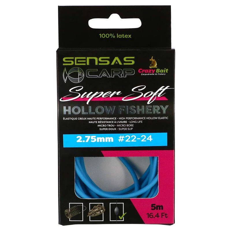 Elastique SENSAS Hollow Fishery Super Soft 5m 1 Elastique SENSAS Hollow Fishery Super Soft 5m