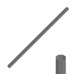 Tube Rive Octo 50mm L182cm Fume