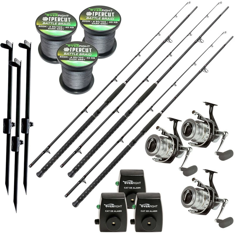 Pack Bouée 3 Tank Battle 3m + 3 Opus Bull 5000 + 3 Ipercut Battle Braid 0.50mm + 3 Cat Alarm + 3 Piques 1 Pack Bouée 3 Tank Battle 3m + 3 Opus Bull 5000 + 3 Ipercut Battle Braid 0.50mm + 3 Cat Alarm + 3 Piques