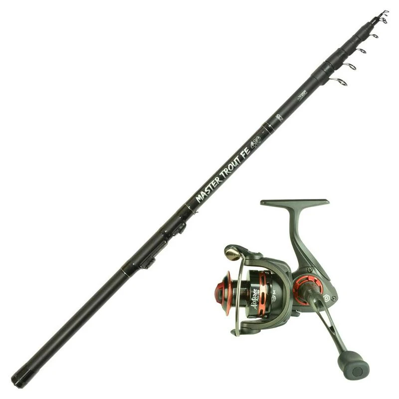 Ensemble Truite Canne Master Trout Fe 4.10m + Moulinet Evok 2000 1 Ensemble Truite Canne Master Trout Fe 4.10m + Moulinet Evok 2000